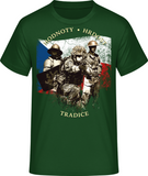 Armáda - historie - CZ - vlajka - pánské tričko #BC EXACT 190 - Forces.Design