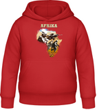 Afrika - dětská mikina s kapucí AWDis - Forces.Design