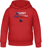 Support our troops - dětská mikina s kapucí AWDis - Forces.Design