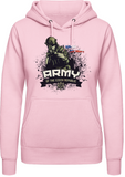 Armáda - support our troops - dámská mikina s kapucí AWDis - Forces.Design