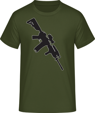 Puška AR-15 II. -  pánské tričko #BC EXACT 190
