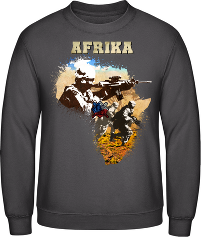 Afrika - znak - pánská mikina bez kapuce AWDis - Forces.Design