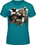 Armáda - historie - vlajka - dámské tričko #BC EXACT 190 - Forces.Design