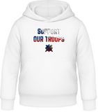 Support our troops - dětská mikina s kapucí AWDis - Forces.Design