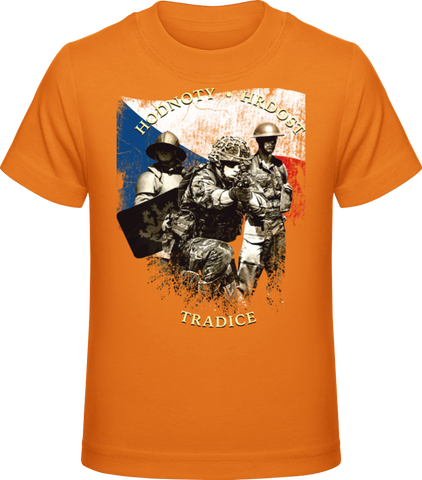 Armáda - historie - CZ - vlajka - dětské tričko Promodoro - Forces.Design