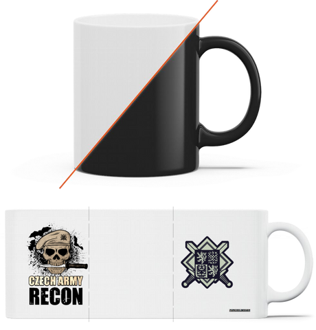 Recon I. - magický hrnek Black mug - Forces.Design